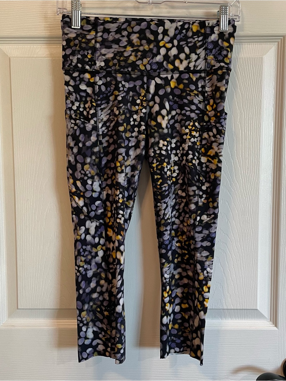 Lululemon Fast and Free Crop II 19” Metropolis Glow Multi Size 6